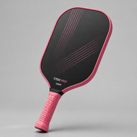 Raquette de pickleball en fibre de carbone brute Lingjun T700 PRO, bord allongé de 16 mm, norme USAPA, raquette professionnelle, logo personnalisé OEM ODM