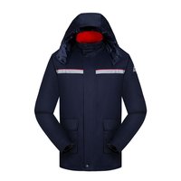 Veste de travail uniforme en coton épais de haute qualité, haute visibilité, réfléchissante, coupe-vent, anti-froid, anti-statique pour l'hiver
