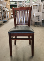 Chaise de Restaurant Moderne en Hêtre Massif Fini Noyer pour Dîner et Hôtel – Mobilier de Café en Gros – Chaises pour Usage en Café