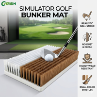 Bunker de golf professionnel tapis de frappe tapis d'entraînement à l'écaillage de sable bunker