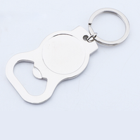 Porte-clés décapsuleur en métal de haute qualité pour cadeau promotionnel en gros