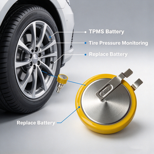 แบตเตอรี่เหรียญ TPMS แบบกำหนดเอง รุ่น CR2050HR/CR2450HR/CR2032HR/CR1632HR/CR2450B/CR2050B/CR2032A -40 ℃   ~ +125 ℃ - Product Image 4