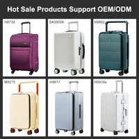 Mixi Valises Personnalisées Aluminium Avant Ouvert Durable Valise Cabine Bagages à Main Ensemble de Bagages pour Voyage Camping Extérieur