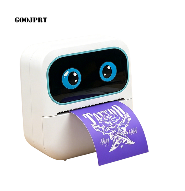 Mini Portable Thermal Inkless Label Printer 2-in-1 Multi-Size Label & Sticker Function Wireless for 1200mAh Battery Stock