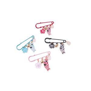 100pcs <span class=keywords><strong>Lot</strong></span> Épingles de <span class=keywords><strong>Broche</strong></span> de Sécurité Colorées Épingles de <span class=keywords><strong>Broche</strong></span> de Base Vierge avec 3 trous Anneaux Épingle à Bijoux Fabrication de Fournitures et Accessoires - Product Image 3