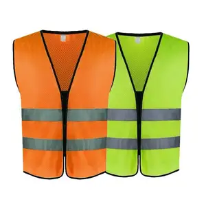 Latest Design High Visibility Safety Vest Customizable with Logo for Public Security Construction Workwear for Executives