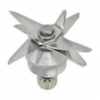 Ensemble de lames de mixeur haute vitesse en acier inoxydable avec base en aluminium et double roulement, pièce de rechange pour usage domestique et commercial