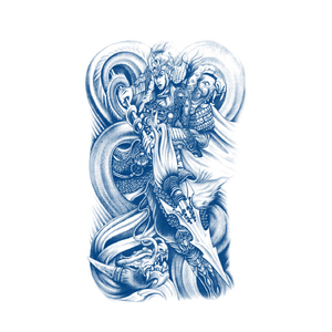 BXTAT GZ223to228 semipermanente azul Genipa jugo tatuajes papel geométrico <span class=keywords><strong>Lobo</strong></span> tiburón estrellas Luna señora diseños de <span class=keywords><strong>flores</strong></span> - Product Image 2