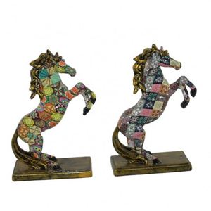 Figuras de Animales Coloridas Hechas a Mano en Resina 3D de Alta Calidad, Recuerdos, Estatua de Caballo en Resina, Adorno de Caballo Personalizado - Product Image 3