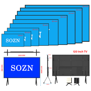 SOZN 120 Inch <b>Smart</b> TV Android 4K/8K UHD LED with <b>Game</b> Mode for Bathroom Use - Product Image 2