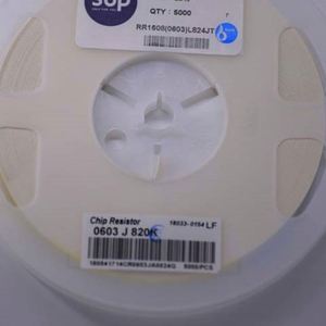 Manufacturer Direct RR1608 0603L824JT 0603 1608 Resistors Chip Resistors SMD Resistors 820Kohm 5% 1/10W Thick Film Resistor - Product Image 1