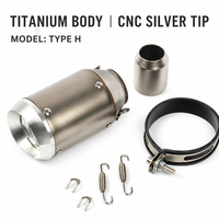 Knalpot Motor Stainless Steel AR untuk Kawasaki Z900 Z1000 Ninja 250 400 Yamaha R6