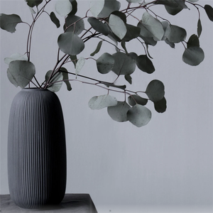 Vases à fleurs <span class=keywords><strong>en</strong></span> <span class=keywords><strong>poterie</strong></span> d'argile ronde givrée, <span class=keywords><strong>vase</strong></span> <span class=keywords><strong>en</strong></span> céramique pour la décoration de la maison, salon, bureau et aménagement de lieux - Product Image 2