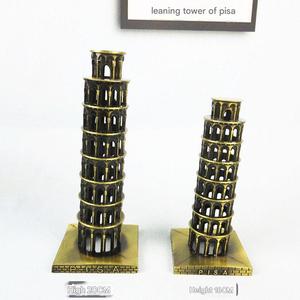 <span class=keywords><strong>Torre</strong></span> inclinada de Pisa de estilo europeo Vintage, modelo de Metal chapado en <span class=keywords><strong>oro</strong></span>, decoración <span class=keywords><strong>del</strong></span> hogar, recuerdo para Navidad, temática de animales - Product Image 1