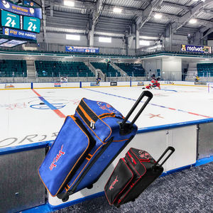 NOUVEAU Sac de hockey Oxford résistant à l'usure et imperméable, avec accessoires sublimés, rembourré, pour le hockey sur glace, avec roulettes - Product Image 1