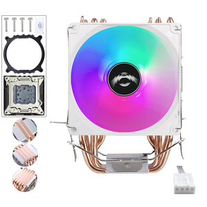 Qiusaim pendingin CPU 2/4/6, pipa panas 90mm untuk soket LGA 2011 PWM kipas sunyi untuk Motherboard X79 & E5 Server CPU - Product Image 1
