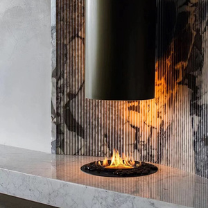 Chimenea Redonda de Vapor Premium: Llamas Realistas, Solo para Interiores, Tanque de 4L, 150W, 8 LED, 6 Niveles, Temporizador de 12H, Segura, Ecológica, Perfecta para - Product Image 1