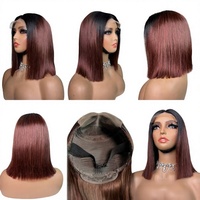 Perruque Bob Exotique Yulin 5x5 Closure Cheveux Malaisiens Bruts SDD Lisses Double Drawn Semi-tissée
