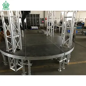 Best Selling Telescopic Truss Mobile Aluminum Circular Stage Truss Display