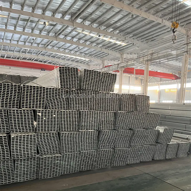 High Quality Black square pipe iron rectangular tube welded Galvanized Square Steel Pipes f