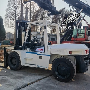 Montacargas TCM FD100Z8 de 10 toneladas, montacargas usado de Japón, 10 toneladas, motor Isuzu 6BG1, máquina usada, montacargas a gasolina, 3000 mm, 10000 kg - Product Image 4