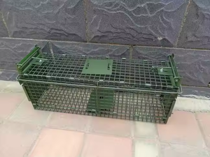 <span class=keywords><strong>Meilleur</strong></span> piège à animaux pliable vert à double porte Cage de lutte <span class=keywords><strong>antiparasitaire</strong></span> pour chats Possum Autres animaux sauvages Double entrée - Product Image 2