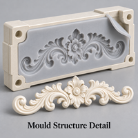 Moule d'ornement de meuble en résine Tietuo + noyau en élastomère PU C259-G1, longue durée de vie, fabricant sur mesure, MOQ 1 ensemble