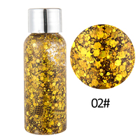 Paillettes en gel scintillantes pour le corps et le visage avec logo personnalisé Maquillage Art Flash au laser pour la décoration des yeux et des lèvres lors des fêtes, des festivals Crème clignotante