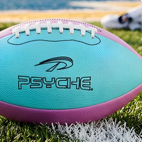 Ballon de football américain personnalisé en PU hygroscopique, taille 9, cousu à la machine, logo OEM