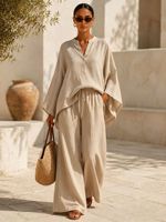 Ensemble Femme Automne 2026 Nouvelle Collection – Ensemble Décontracté Polyvalent Deux Pièces pour Femme