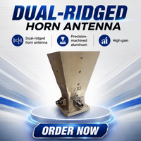Antenne cornet double polarisation GPS/GNSS FALAYI 6-18 GHz avec gain de 17,2 dBi, VSWR de 2,5, matériau PU, Shanghai