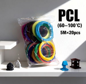 خيوط بلاستيكية ملونة من UOULYN ABS بسمك 1.75 مم، 5 أمتار × 20 قطعة، لإعادة تعبئة أقلام الطباعة ثلاثية الأبعاد للأطفال - Product Image 2