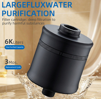 Filtres à eau pour douches 10/15/20 étages Cartouche filtrante noire Cartouche filtrante pour pomme de douche pour eau dure
