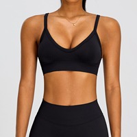 Ensemble de sport pour femme : Soutien-gorge de sport dos croisé et short cycliste taille haute avec effet ventre plat, idéal pour le yoga, la course et la gym
