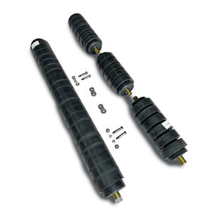 ลูกกลิ้งอัดสารเคลือบผิวยางสำหรับสายพานลำเลียงลูกกลิ้งสำหรับงานหนัก - Product Image 5