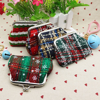Dompet Pendek Desain Santa Claus Lucu untuk Penjualan Natal dengan Kompartemen Koin