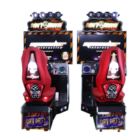 Simulateur de course à mouvement complet Machine de jeu d'arcade électronique Simulateur de conduite de voiture pour centre commercial en plastique