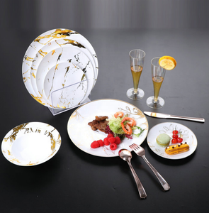 Tấm nhựa dùng một lần bán buôn Fancy nhựa dùng một lần bộ đồ ăn cho đám cưới - Product Image 4