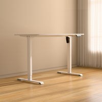 Table de bureau électrique en bois au design moderne avec hauteur réglable Caractéristiques ergonomiques pour une utilisation confortable de l'ordinateur portable
