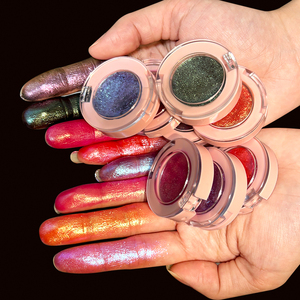 Tùy chỉnh Tự làm <span class=keywords><strong>Eyeshadow</strong></span> Palette Màu đỏ ánh sáng lung linh sắc tố <span class=keywords><strong>Eyeshadow</strong></span> Duochrome multichrome ép ánh sáng lung linh <span class=keywords><strong>Eyeshadow</strong></span> - Product Image 6