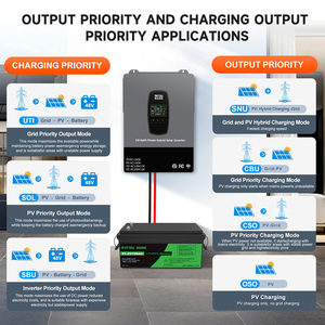 Onduleur hybride <span class=keywords><strong>DATOU</strong></span> BOSS American Standard 12KW 48V monophasé MPPT 90-450VDC, onduleur monophasé 120V 240V pour usage domestique - Product Image 5