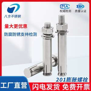 Jd Stainless Steel Expansion Bolt M6 M8 M10 M12 M14 M16 M18 M20 Fully Threaded 304 Stainless Steel Hammer Drive Anchor - Product Image 2