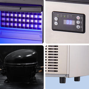 Máquina de hielo comercial de 30 kg y 220 V, automática, para hacer cubitos de hielo, para tiendas de té, cafeterías y bares, con purificador de agua. - Product Image 2