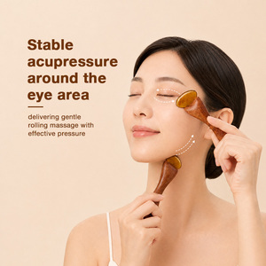 Barra de Masaje Facial de Cuerno Natural con Mango Ergonómico de Madera de Sándalo para Salones de Belleza y Aplicaciones de Bienestar - Product Image 3