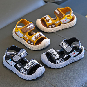 Nuevo verano niños PVC suave antideslizante punta abierta ajustable caminar playa ducha niños verano playa deportes sandalias - Product Image 5