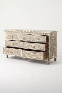 Meuble à tiroirs unique en os incrusté, fabriqué à la main avec des détails de luxe pour les projets de décoration intérieure à prix de gros - Product Image 6