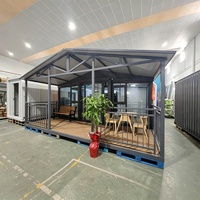 Maison conteneur préfabriquée extensible de Chine pour magasin, bureau, camping, complexe hôtelier, cabane de plage, salle de classe, mini-hôtel, villa
