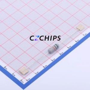 Résistance traversante M01W-51K 5%-TT63, traversante, D4.5xL11mm, film d'oxyde métallique, 51kOhm, 5%, 350ppm/ ℃ - Product Image 1