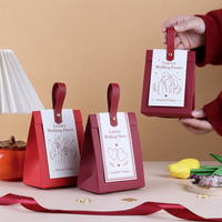 Boîte cadeau en papier pour bonbons faits main en gros, personnalisable avec logo imprimé, pour mariage/fêtes/Noël/Halloween