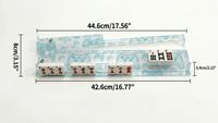 Règle de poussée en acrylique personnalisable avec logo pour Mahjong américain, accessoire durable pour le mélange manuel des tuiles de Mahjong